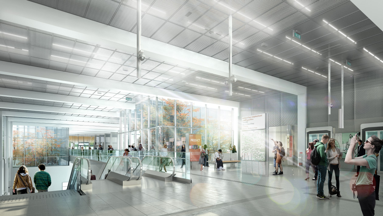 Perspective de la gare Aulnay – Val Francilia